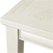 Furniture of America Arvin Wood 5-Piece Extendable Dining Table Set in White