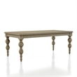 Furniture of America Shelimar Wood Dining Table in Light White Wash