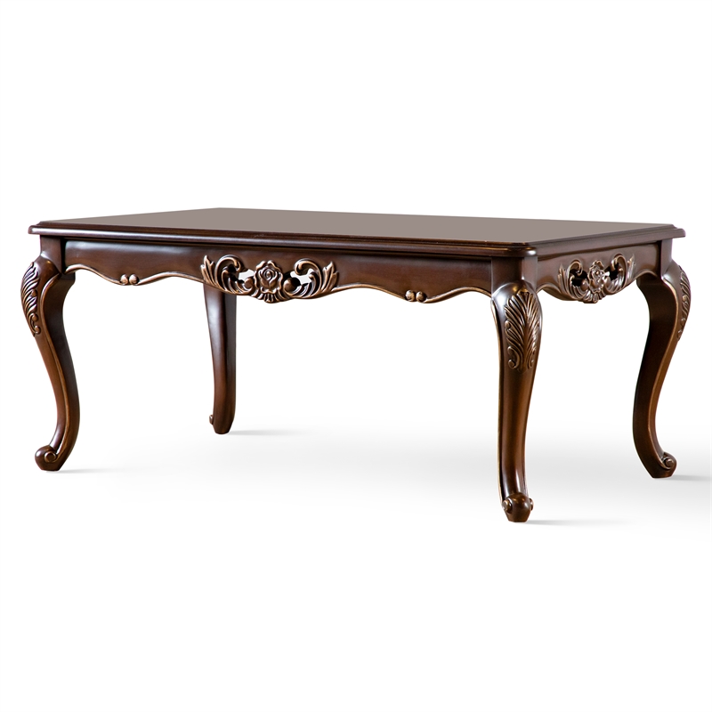 Furniture of America Adelaide Wood 2-Piece Coffee Table Set in Brown