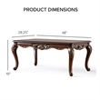 Furniture of America Adelaide Wood 2-Piece Coffee Table Set in Brown