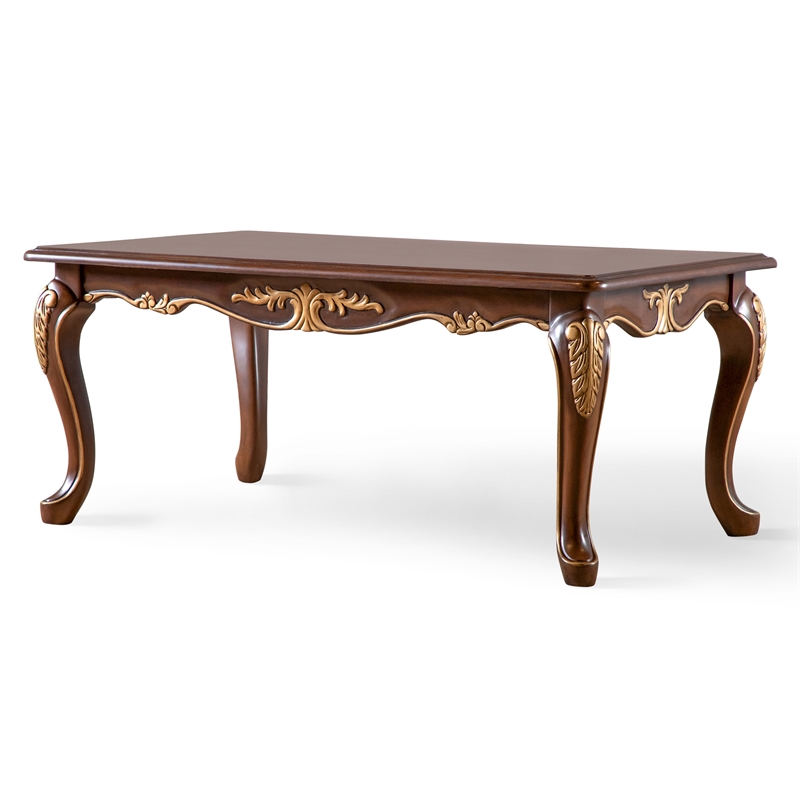 Furniture of America Boyd Wood 2-Piece Coffee Table Set in Brown