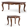 Furniture of America Boyd Wood 2-Piece Coffee Table Set in Brown
