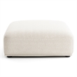 Furniture of America Tatiana Boucle Fabric Square Ottoman in Beige