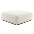 Furniture of America Tatiana Boucle Fabric Square Ottoman in Beige