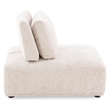 Furniture of America Tatiana Chenille and Wood Armless Chair in Light Brown