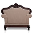 Furniture of America Adelaide Brown Tufted Fabric Accent Chair in Dark Cherry