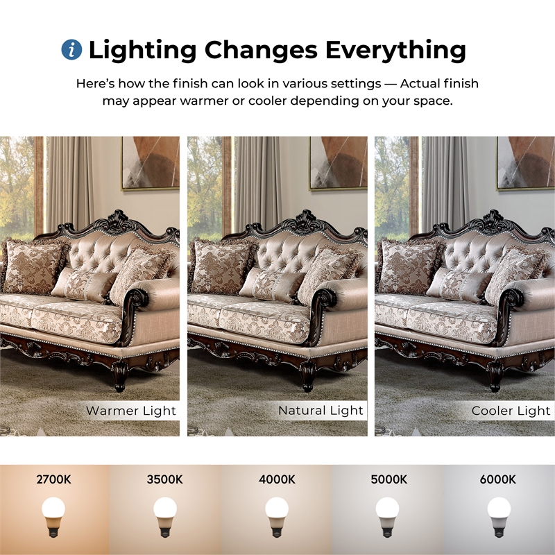 Furniture of America Adelaide Brown Tufted Fabric Loveseat in Dark Cherry