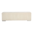 Furniture of America Alson Beige Fabric with Fireplace and Bluetooth Audio