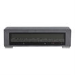 Furniture of America Alson Gray Fabric Bench with Fireplace and Bluetooth Audio