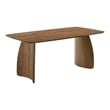 Furniture of America Haukea Wood 7-Piece Dining Table Set in Walnut