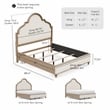 Furniture of America Weile Wood Queen 6-Piece Bedroom Set in Oak