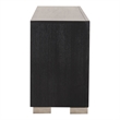Furniture of America Sarai Wood 60-inch TV Stand with Fireplace in Black