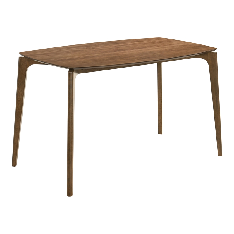 Furniture of America Alara Wood 5-Piece Counter Dining Table Set in Walnut