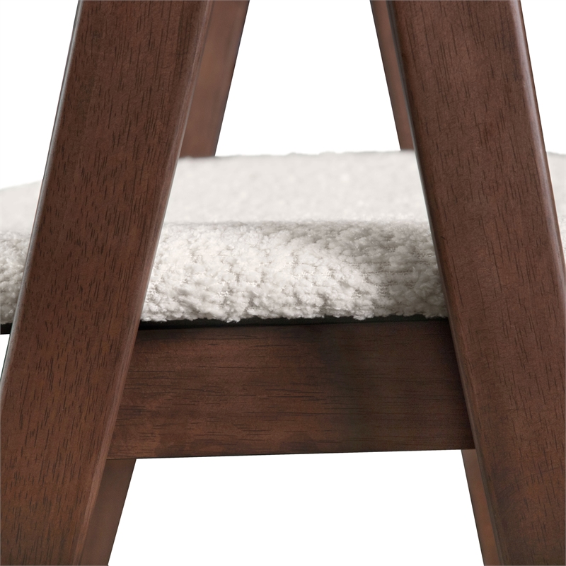 Furniture of America Alara Wood 5-Piece Counter Dining Table Set in Walnut