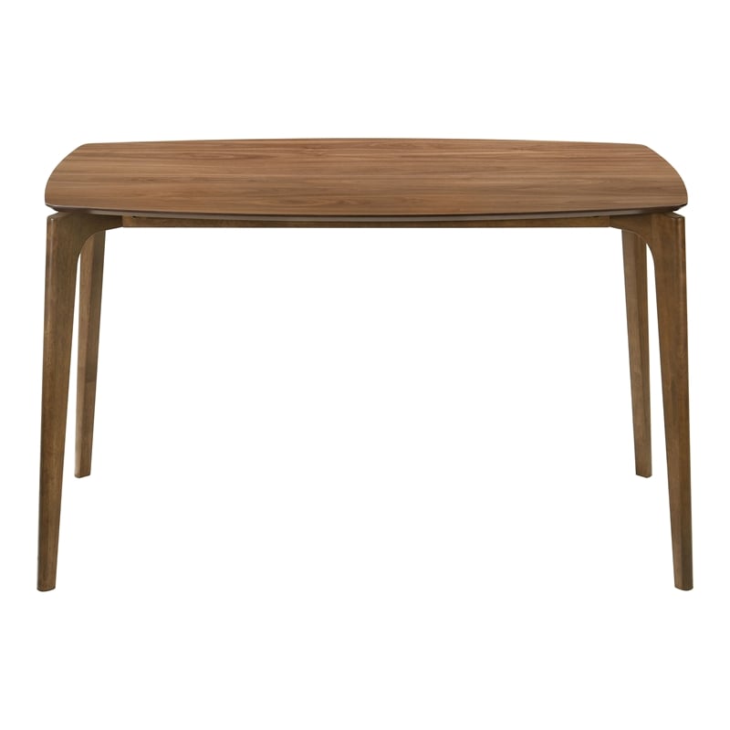 Furniture of America Alara Wood 5-Piece Counter Dining Table Set in Walnut