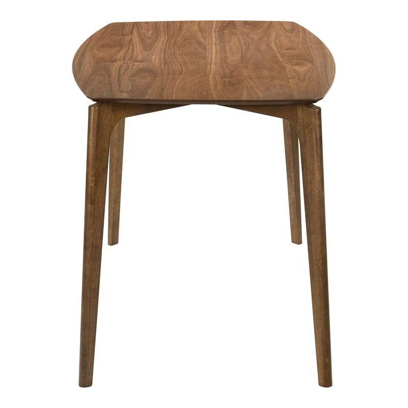 Furniture of America Alara Wood 5-Piece Counter Dining Table Set in Walnut