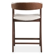 Furniture of America Alara Wood 5-Piece Counter Dining Table Set in Walnut