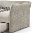 Furniture of America Liovet Fabric and Wood Twin Daybed with Trundle in Beige