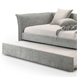 Furniture of America Liovet Fabric and Wood Twin Daybed with Trundle in Gray