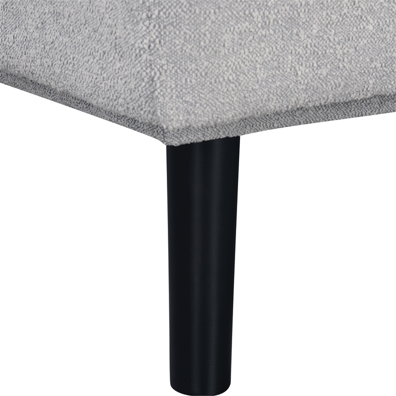 Furniture of America Sunith Fabric and Wood Futon Sofa Bed in Light Gray