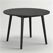 Furniture of America Aberma Wood 5-Piece Round Dining Table Set in Black