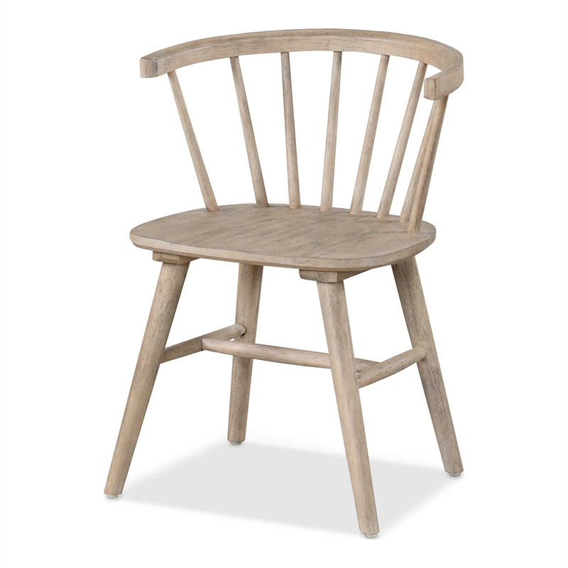 Furniture of America Aberma Wood 5-Piece Round Dining Table Set in Natural