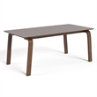 Furniture of America Senoil Boucle Fabric 5-Piece Dining Table Set in Walnut
