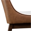 Furniture of America Senoil Boucle Fabric 5-Piece Dining Table Set in Walnut
