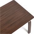 Furniture of America Senoil Boucle Fabric 5-Piece Dining Table Set in Walnut