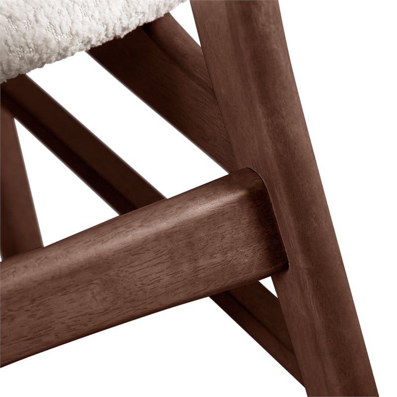 Furniture of America Vivendel Wood 7-Piece Dining Table Set in Walnut