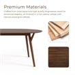 Furniture of America Vivendel Wood 7-Piece Dining Table Set in Walnut