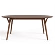 Furniture of America Vivendel Wood 7-Piece Dining Table Set in Walnut