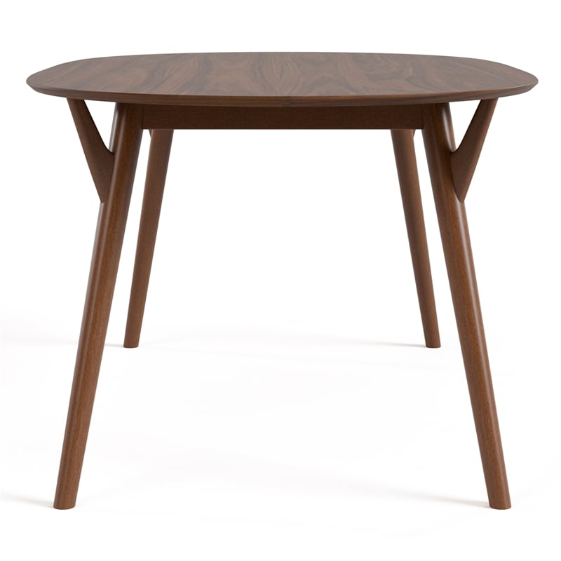 Furniture of America Vivendel Wood 7-Piece Dining Table Set in Walnut