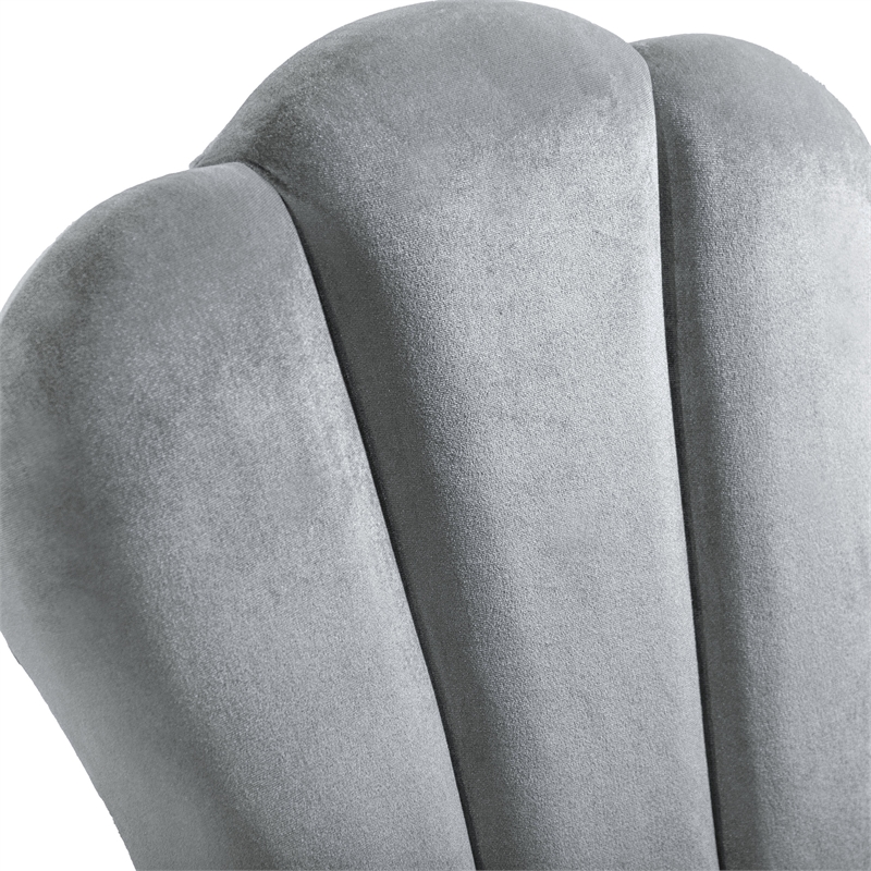 Furniture of America Seabliss Wood and Fabric Side Chairs in Silver (Set of 2)