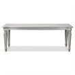 Furniture of America Seabliss Wood 84-inch Dining Table in Silver