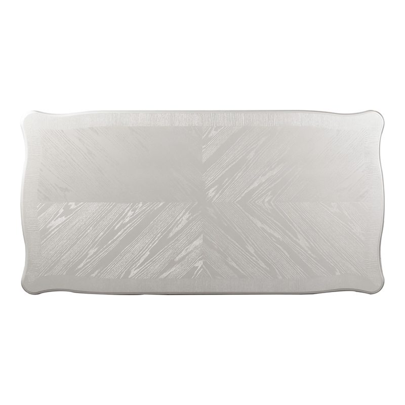 Furniture of America Seabliss Wood 84-inch Dining Table in Silver