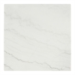 Furniture of America Isolde Wood and Marble Square End Table in White