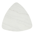 Furniture of America Isolde Wood and Marble Triangle Coffee Table in White