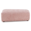 Furniture of America Tatiana Chenille Trapezoid Ottoman in Pink