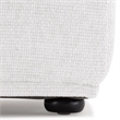 Furniture of America Tatiana Chenille Trapezoid Ottoman in White