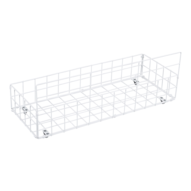 Furniture of America Runicke Metal Storage Platform Queen Bed in White