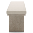 Furniture of America Westely Wood Padded Dining Bench in Natural