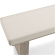 Furniture of America Westely Wood Padded Dining Bench in Natural