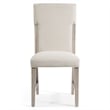 Furniture of America Westely Wood and Upholster Natural Side Chairs (Set of 2)