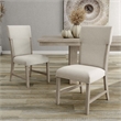 Furniture of America Westely Wood and Upholster Natural Side Chairs (Set of 2)