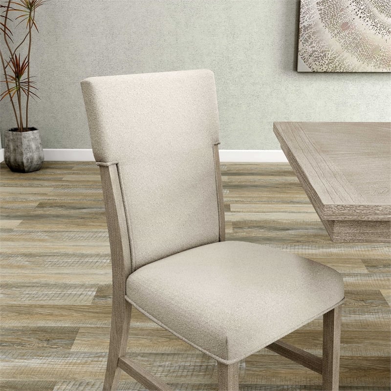 Furniture of America Westely Wood and Upholster Natural Side Chairs (Set of 2)