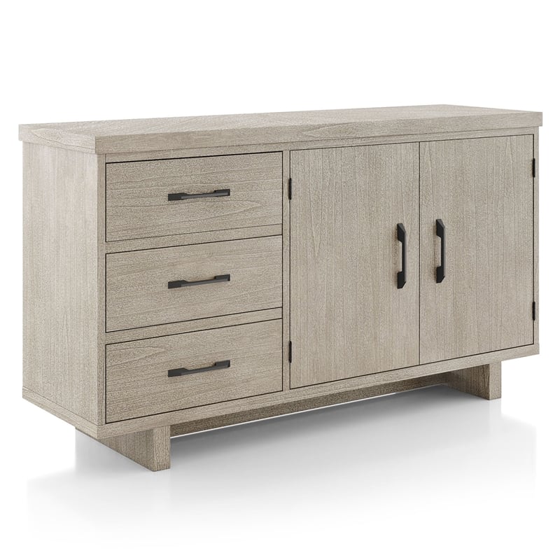 Furniture of America Westely Wood Multi-Storage Server in Natural
