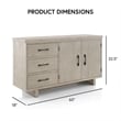 Furniture of America Westely Wood Multi-Storage Server in Natural