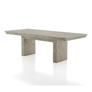 Furniture of America Westely Wood Extendable Dining Table in Natural