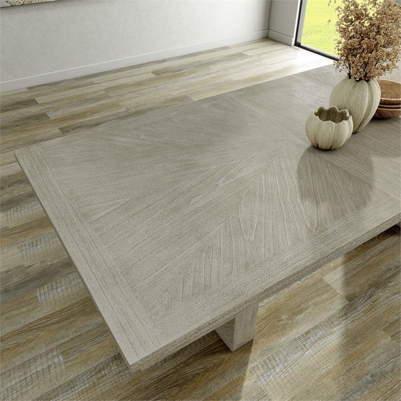 Furniture of America Westely Wood Extendable Dining Table in Natural